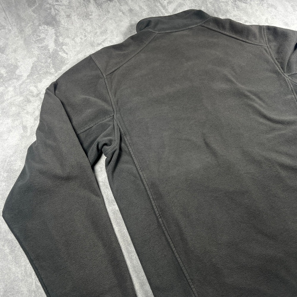 REI Full Zip Fleece Jacket Mens Large Black Long Sleeve Mock Neck Pockets - Picture 6 of 14